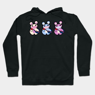 Three Chibis: Spread Lubba Not Germs Hoodie